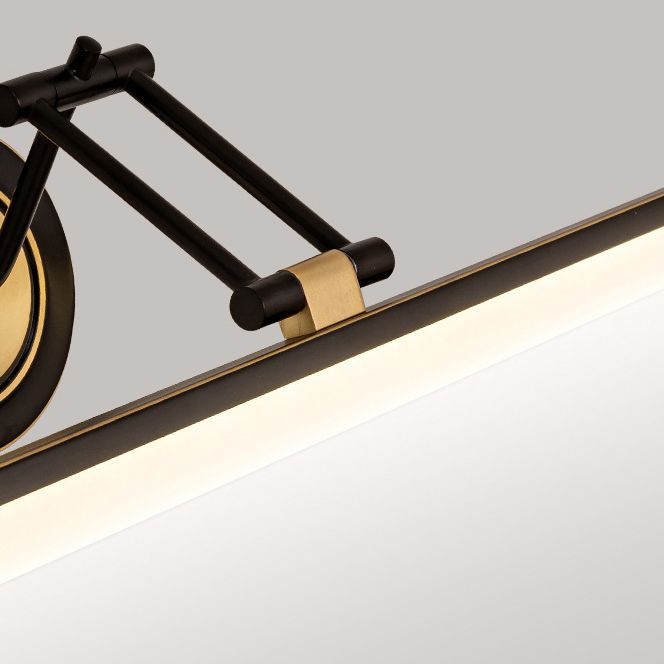 Linear Shape Wall Lighting Modern Style Metal 1-Light Sconce Lamp for Shower Room
