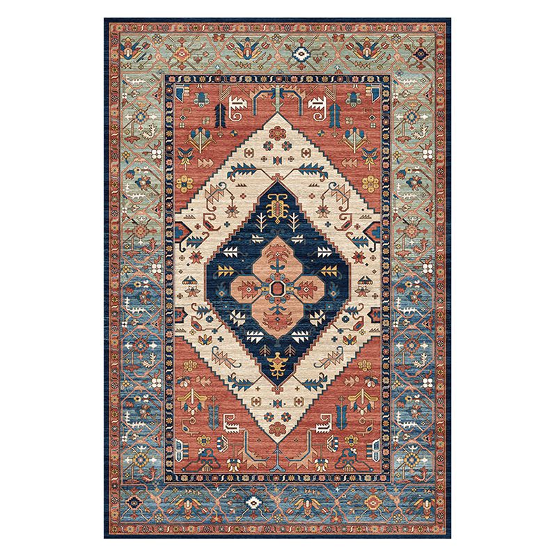 Traditional Rug Gorgeous Multicolored Washable Carpet Stain Resistant Area Carpet for Living Room