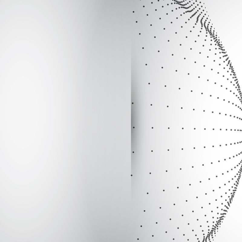 Large Half-Globe Mural Decal for Bedroom Dots Wall Covering in Black-White, Stain Proof