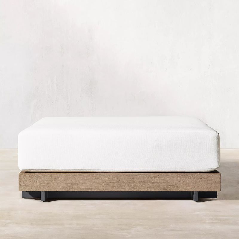 Minimalistic Solid Wood Outdoor Sectional Sofa Farmhouse Water Resistant Outdoor Sectional