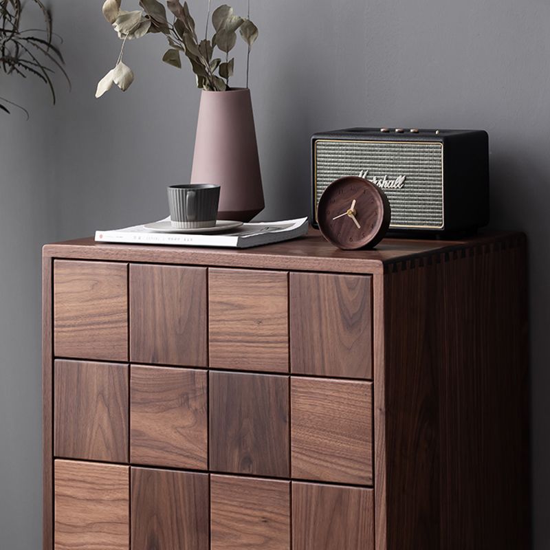 37.40" Tall Wood Accent Cabinet 5-Drawer Rectangular Accent Chest