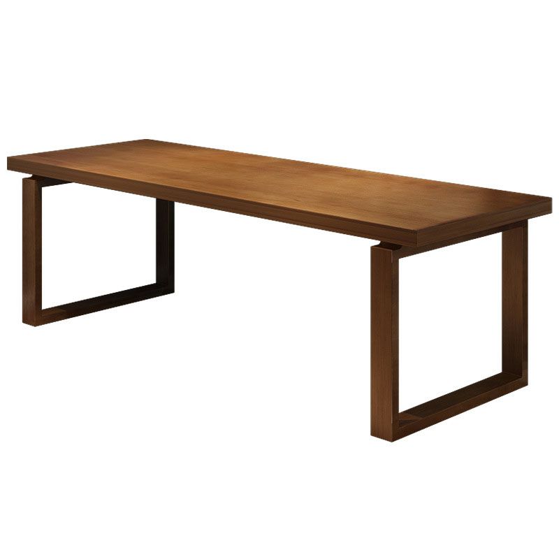 Simplicity Style Dinette Table Solid Wood Rectangle Dinner Table for Home