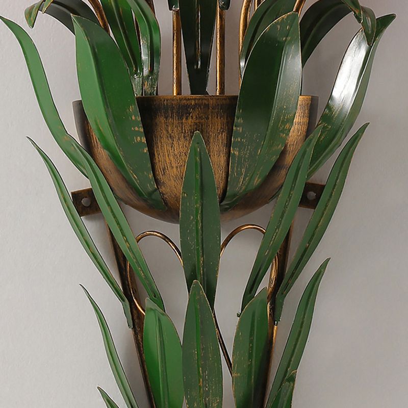 Flower Shape Glass Wall Sconces Modern Multi-Lights Wall Mount Light Fixture