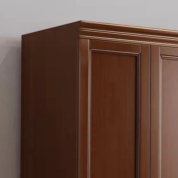 Matte Finish Cabinet for Bedroom Traditional Rubberwood Storage Cabinet