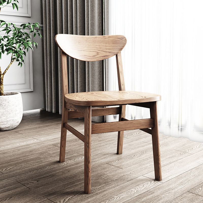 Modern Side Chair Solid Wood Indoor Dining Chair for Living Room