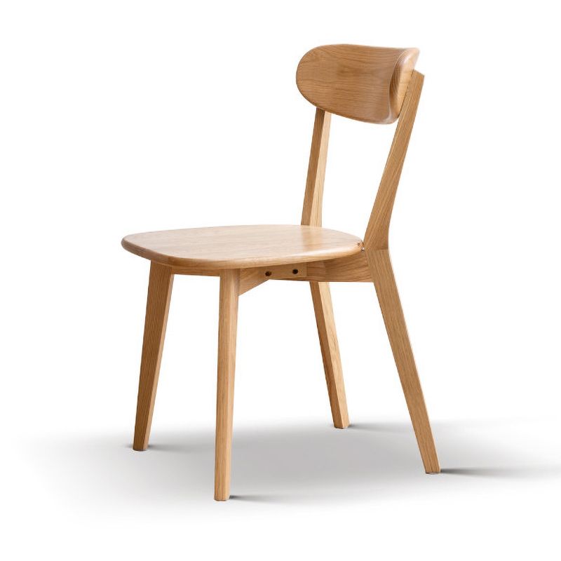 Skandinavischer Stil Esszimmerstuhl Holz Essnetz Armless Stuhl für Küche