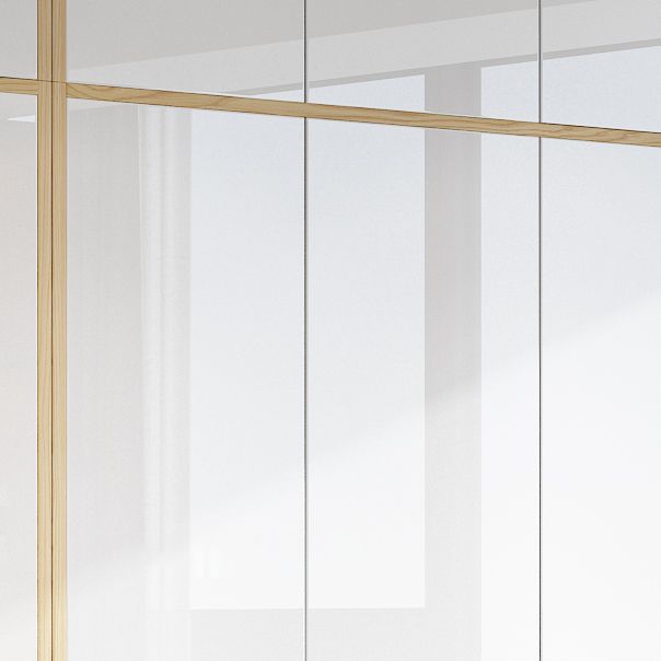 Hinged Storage Cabinet Engineered Wood Wardrobe Cabinet for Home