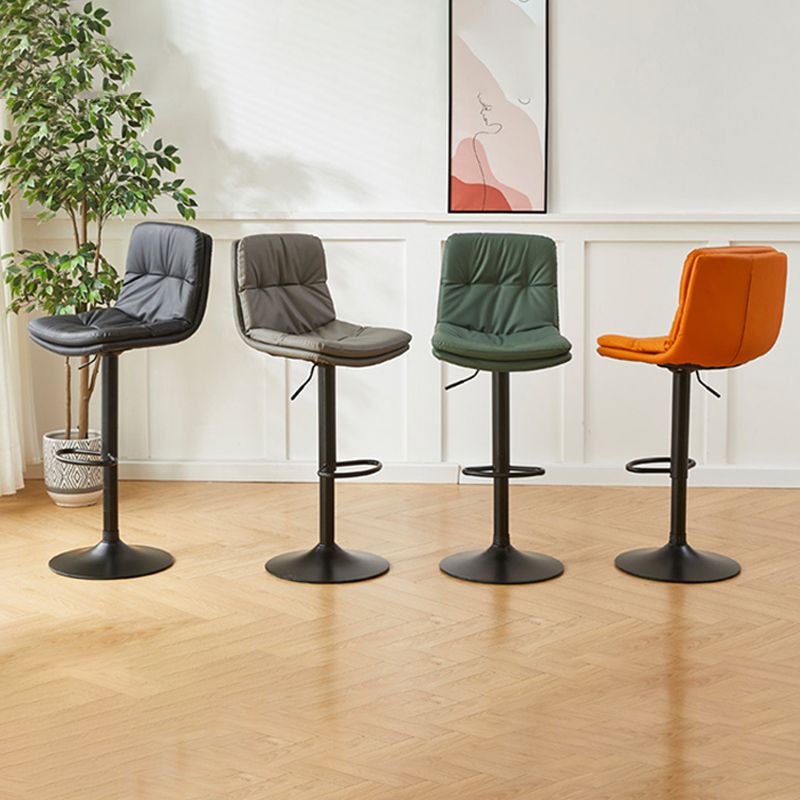 Bucket Adjustable Height Dining Stool Industrial Indoor Counter-height Stool with Swivel