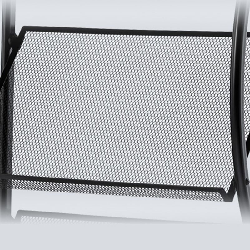 Metal Contemporary Vertical Bookshelf Closed Back Bookcase with Shelves