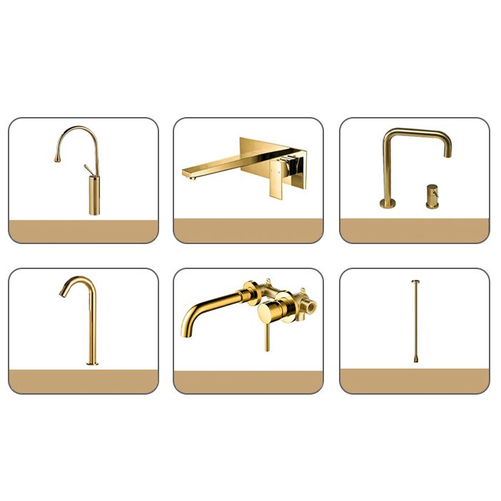 Modern Vessel Sink Metal Rectangular with Pop-Up Drain Vessel Bathroom Sink