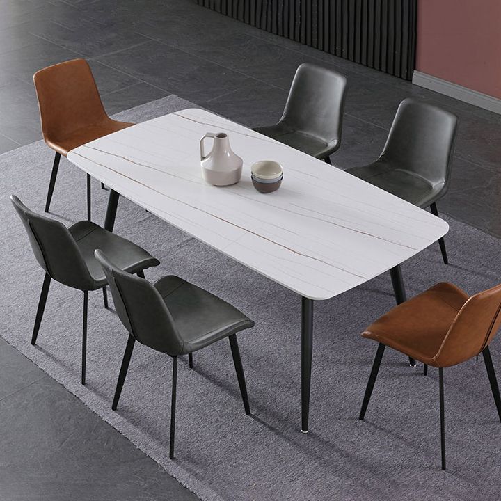 Hedendaagse gesinterde stenen top standaard eettafel rechthoek eettafel voor keuken