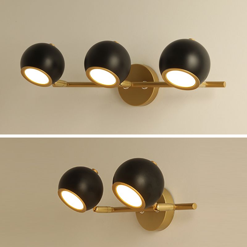 Globe Vanity Wall Sconce Nordic Minimalist Style Metal Vanity Lampe