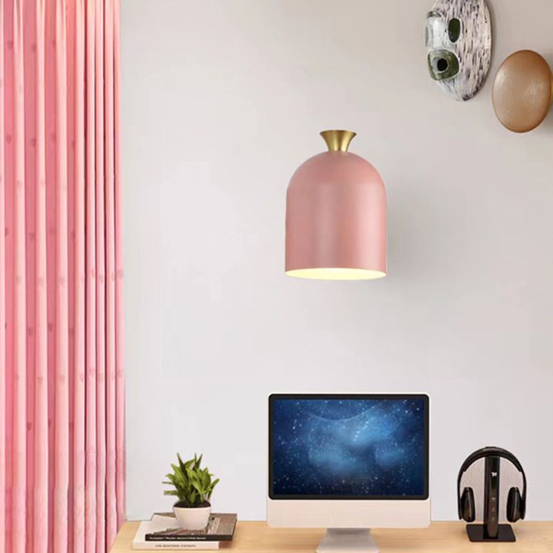 Modernism Macaron Wall Light Metal Done Shaded Lighting for Restaurant