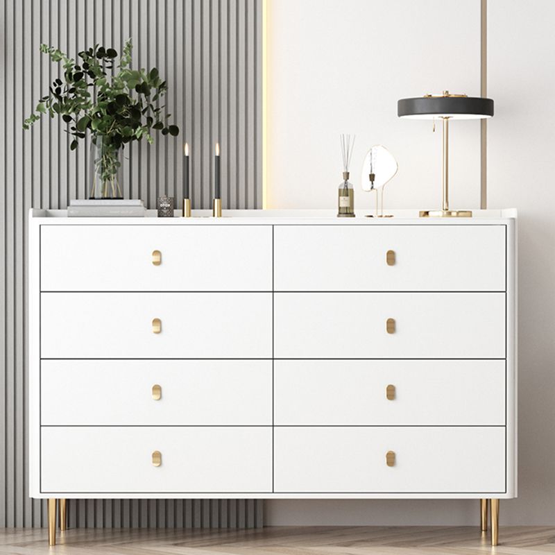 15.6-inch W Storage Chest Classic Glam Stone Storage Chest Dresser