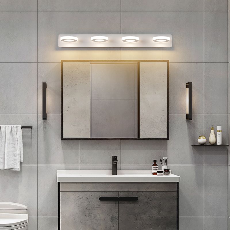 Makeup Mirror Lamp Modern Simple Rotatable Wall Light Fixture for Bathroom Washroom