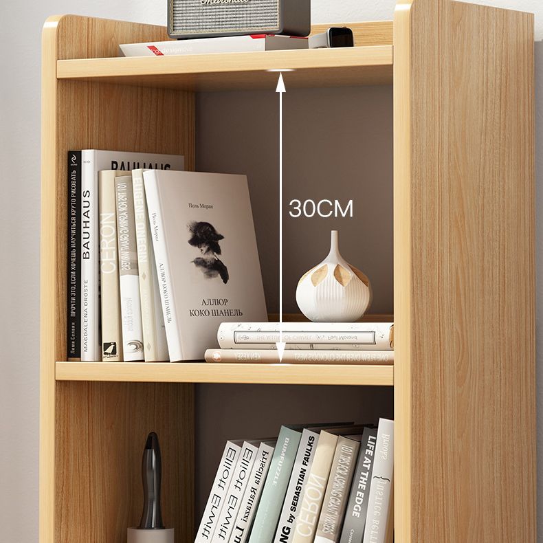 Wooden Open Back Bookcase Modern Home Etagere Storage Bookshelf