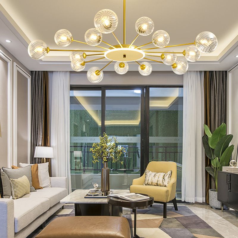 Ball Hanging Light Kit Modern Style Glass Multi Lights Hanging Ceiling Lights