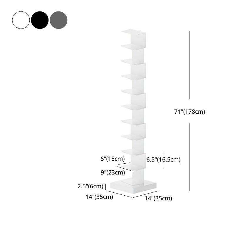 13.78"W Bookshelf Contemporary Style Invisible Bookcase for Home and Office