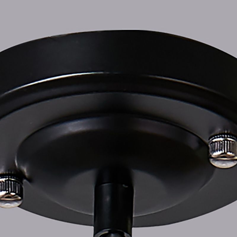 Lampada a sospensione a forma di fienile multicolore Metal industriale 1 ristorante Bulb Hanging Light