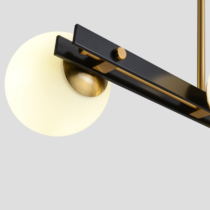 Modern Style Dining Pendant Lamp Dining Room Glass Shade Hanging Light Fixture