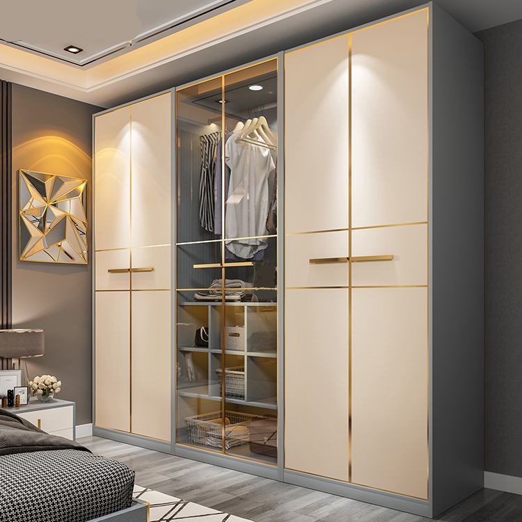 Modern Style Wood Wardrobe Wood Wardrobe with Shelves Armoire Wardrobe Closet