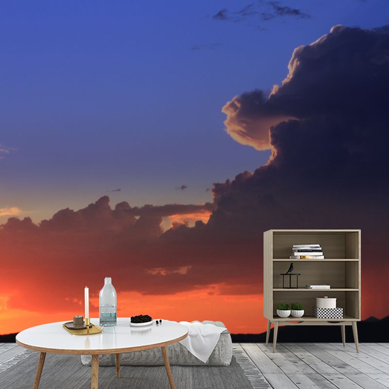 Fire Cloud Mural for Sleeping Room Bedroom, Removable, Customized Size