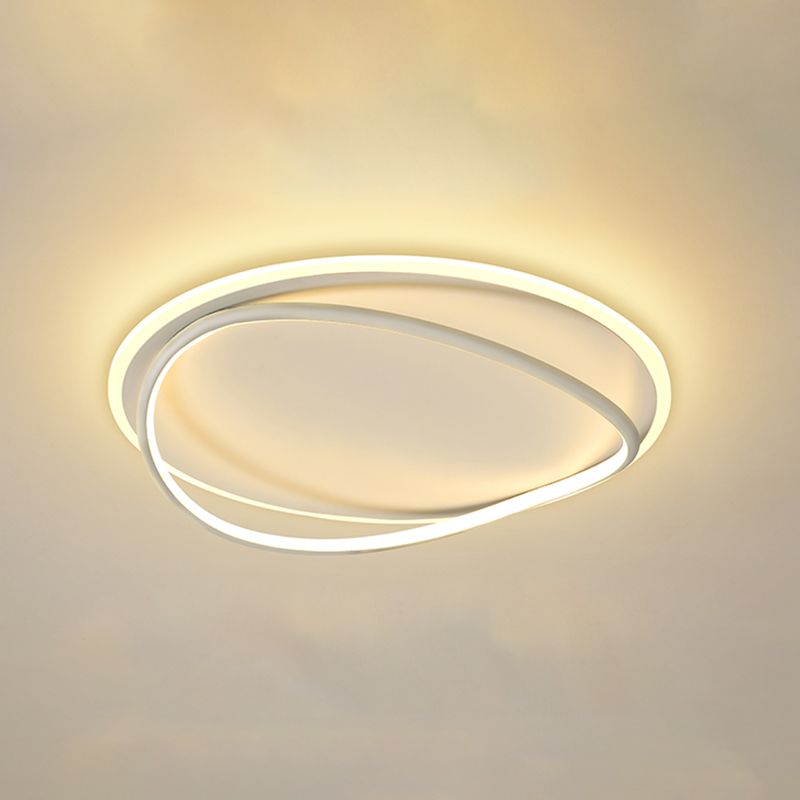 Luminaires de plafond LED à abat-jour en Silicone à géométrie de lumière encastrée moderne pour chambre à coucher