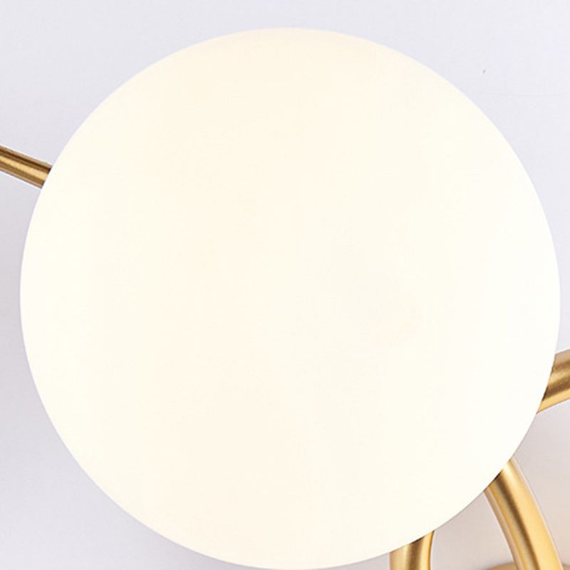 Nordic Style Iron Vanity Light Ball Shape Vanity Lamp for Living Room