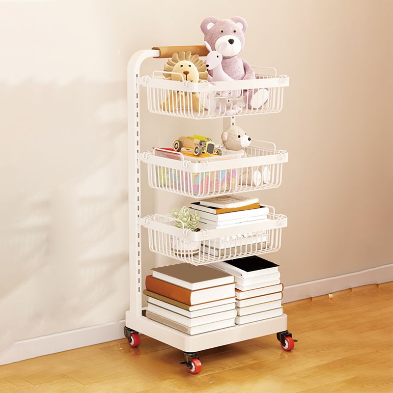 Contemporary Open Back Bookshelf Metal Vertical Bookcase for Office