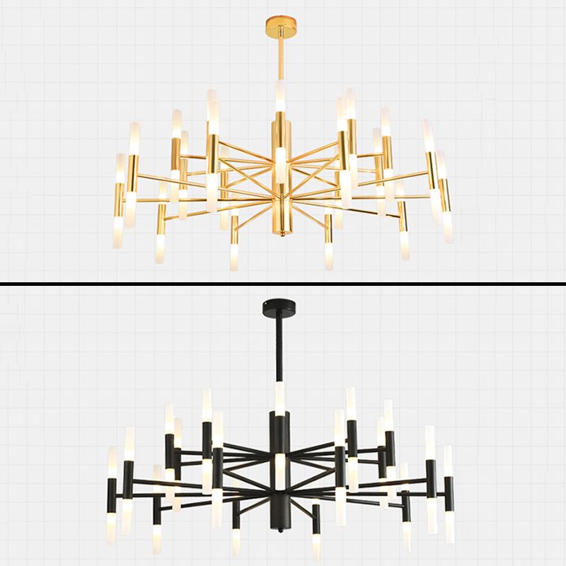 Accesorio de iluminación colgante sombreado de estilo contemporáneo de techo acrílico luz colgante