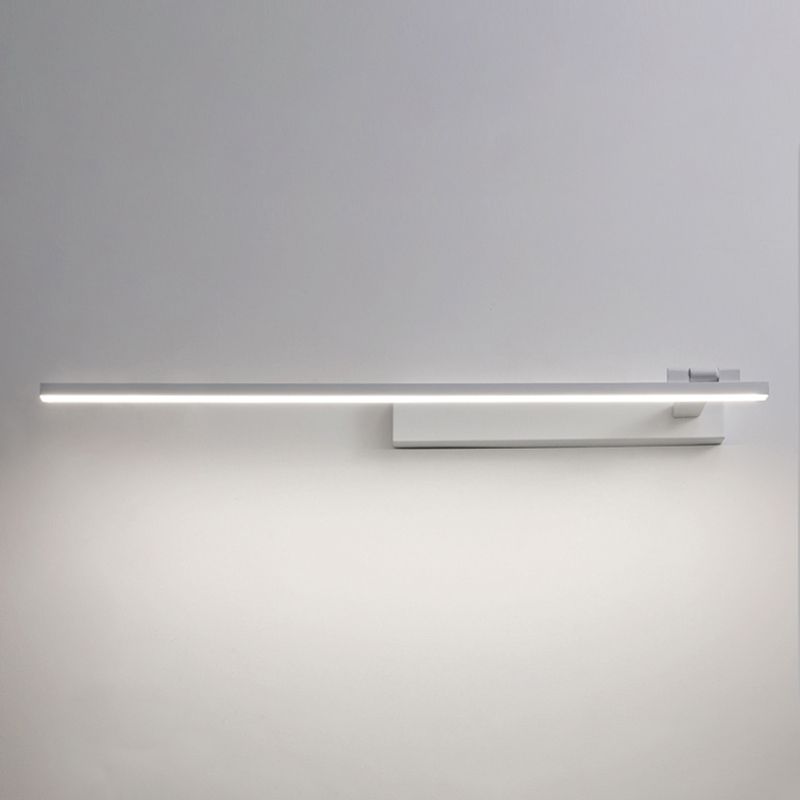 Modern Simple Style Iron Vanity Light Strip Shape LED Vanity Lamp for Shower Room