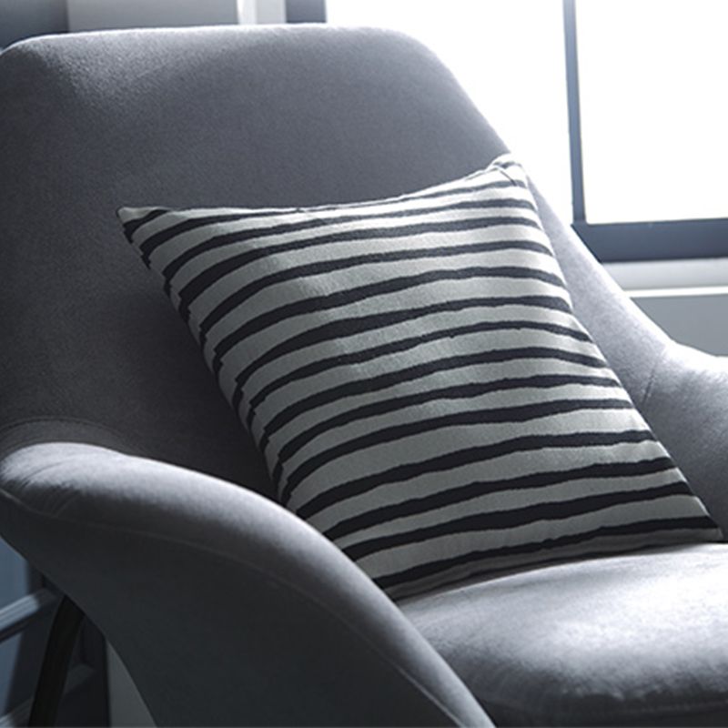 33.46" L x 30.70" W x 34.64" H Linen Accent Chair Flared Arms Lounge Chair