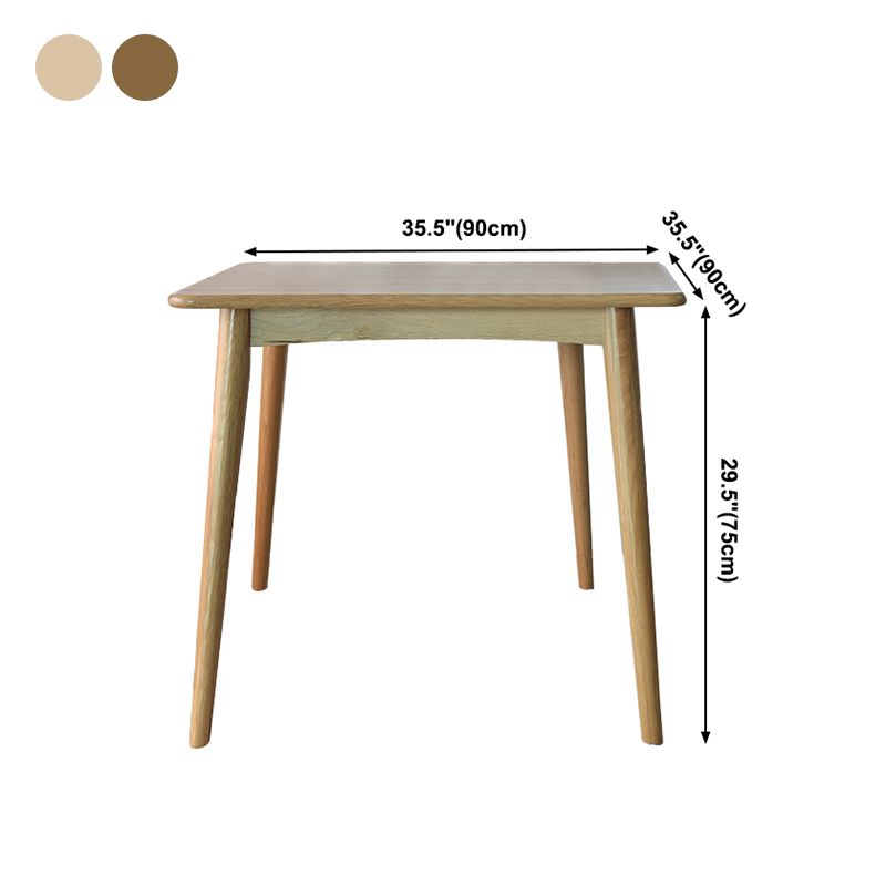 Collezione per sala da pranzo in legno in legno massiccio contemporaneo con 4 piedi