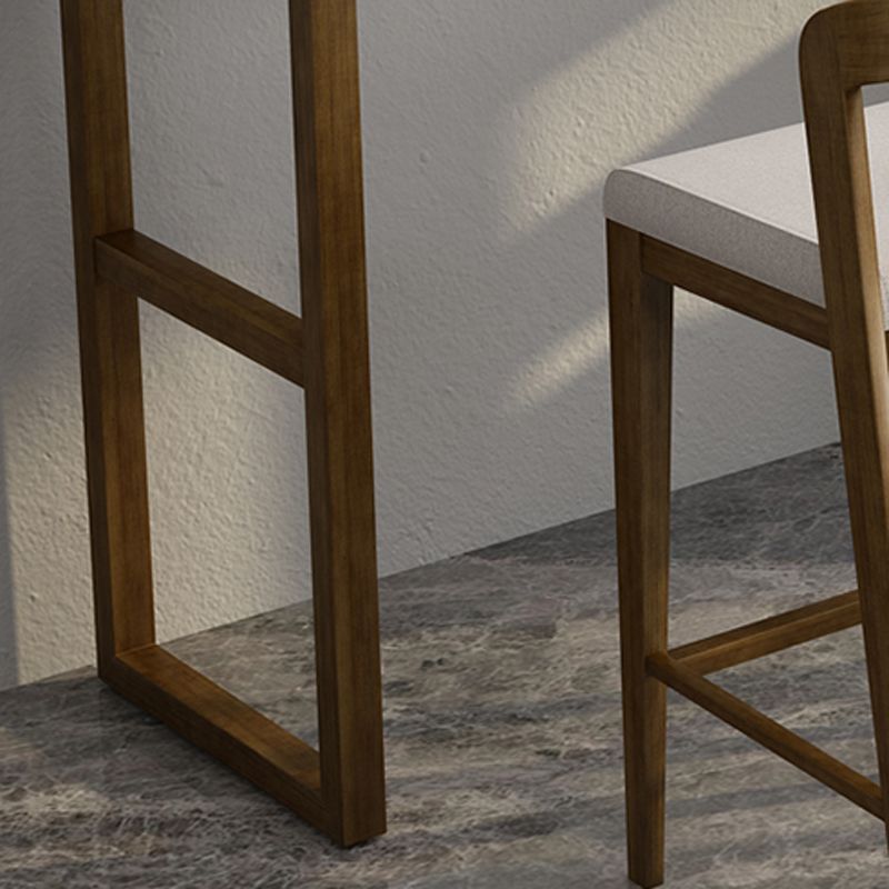 Modern Rectangle Set 1/2/3 Pcs Solid Wood Bar Table and Stools