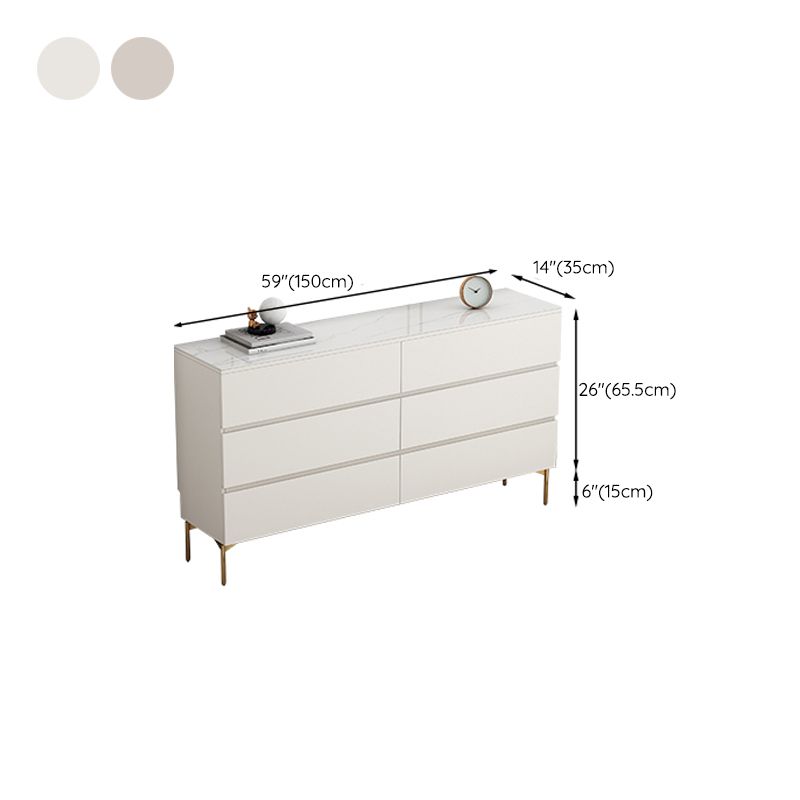13.65-inch Width Stone Storage Chest Dresser Contemporary Dresser