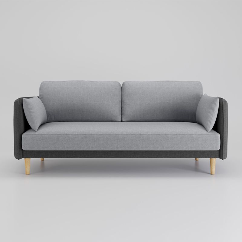 Contemporary Pillow Top Arm slipcovered Sofa 31.5"High Velvet Loose Back Sofa