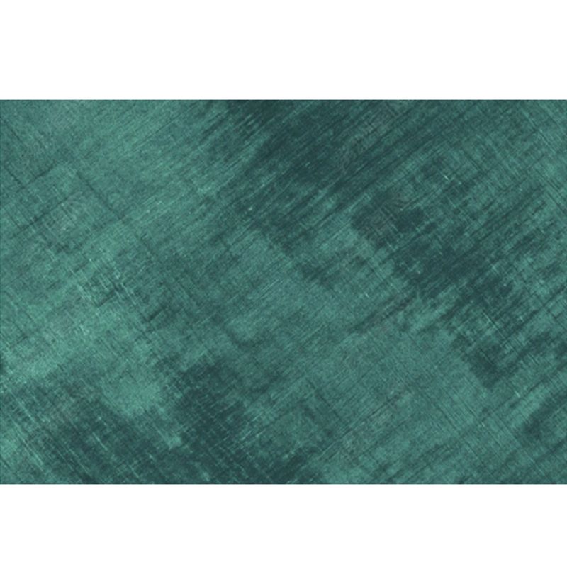 Dark Green Rug Polyester Solid Color Rug Washable Indoor Rug for Living Room