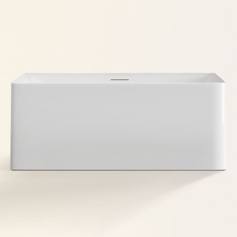 Modern Acrylic Freestanding Bathtub Soaking Tub without Faucet Holes