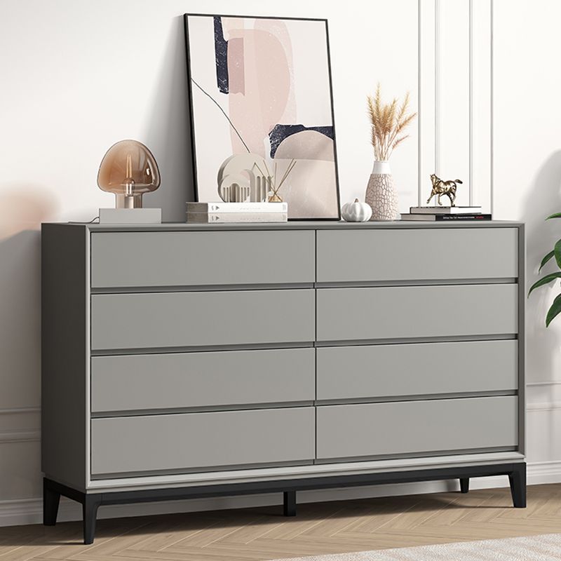 Contemporary Accent Chest with Drawers and Straight Legs Rectangle Chest