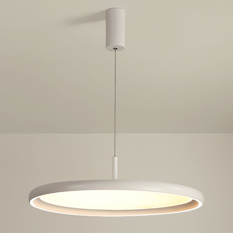 Lumo moderno a forma di metallo a forma rotonda a 1 luce appesa a 1 luce