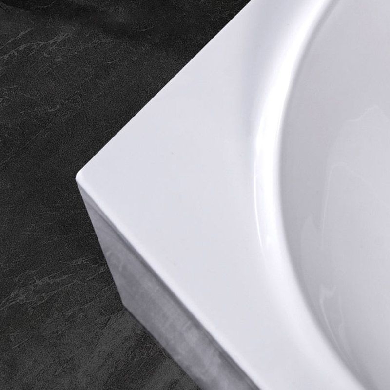 Modern Style Freestanding Bath Tub Acrylic Soaking Bathtub in White