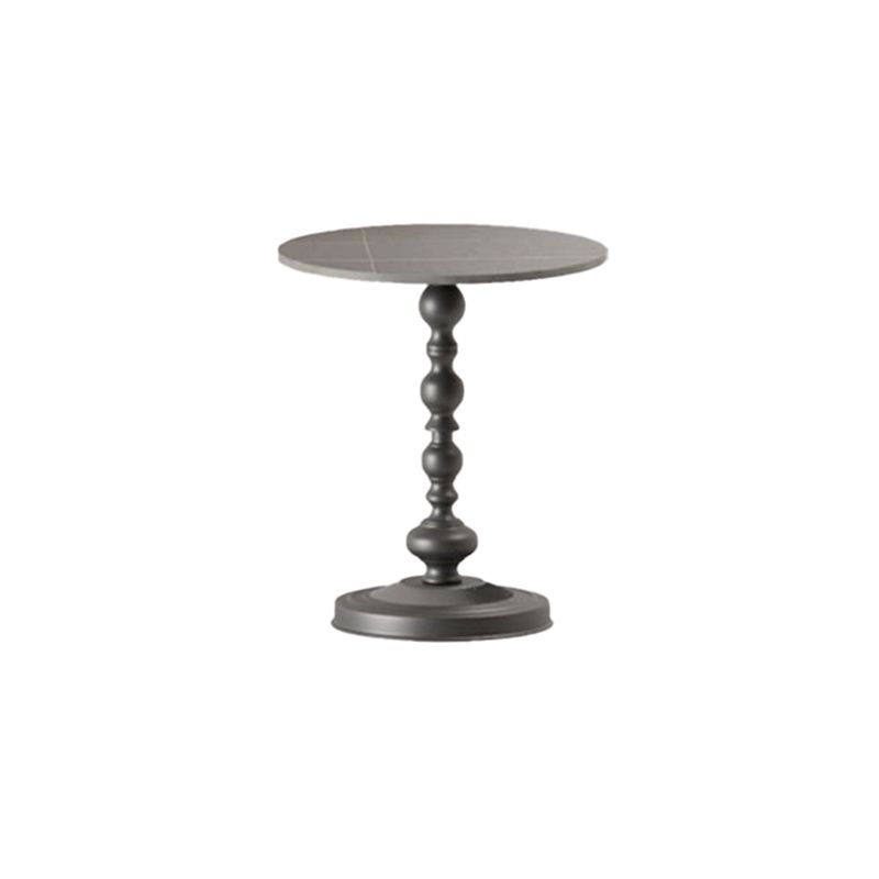 Modern Round Side End Table Pedestal Corner Table for Living Room