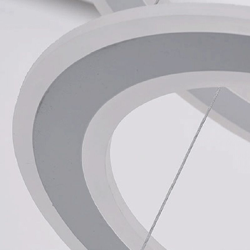 Luces de techo colgantes de cristal modernos Candelera colgante de niveles escalonados para el comedor