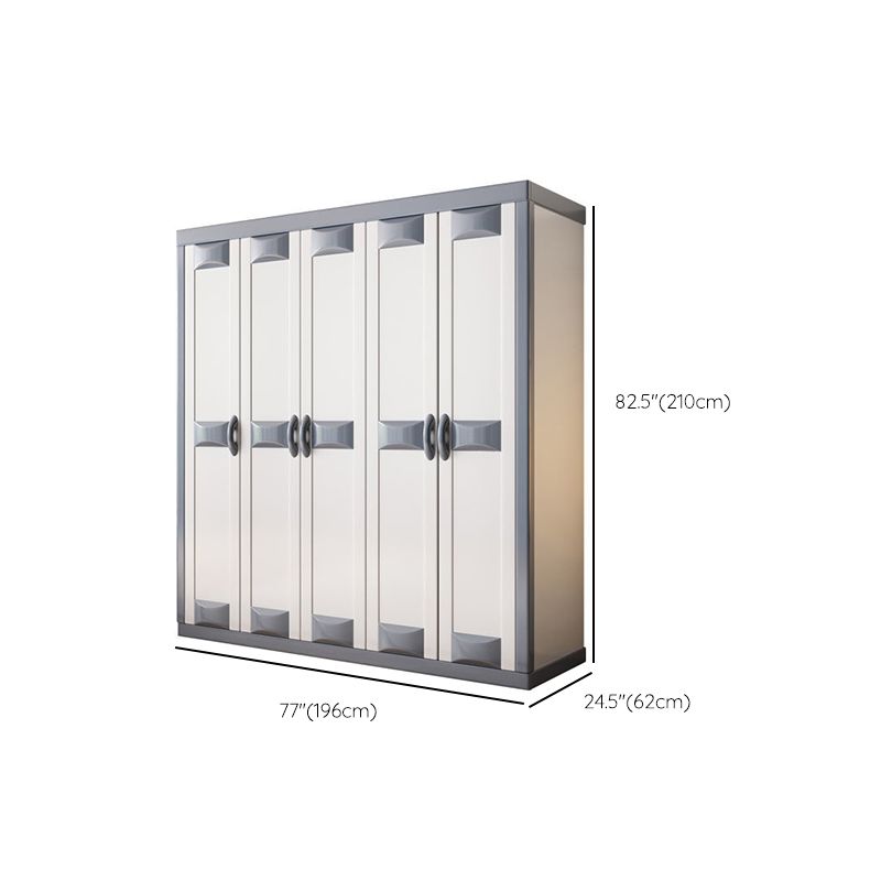 Rubberwood Wardrobe Closet Contemporary Hinged Wardrobe Cabinet