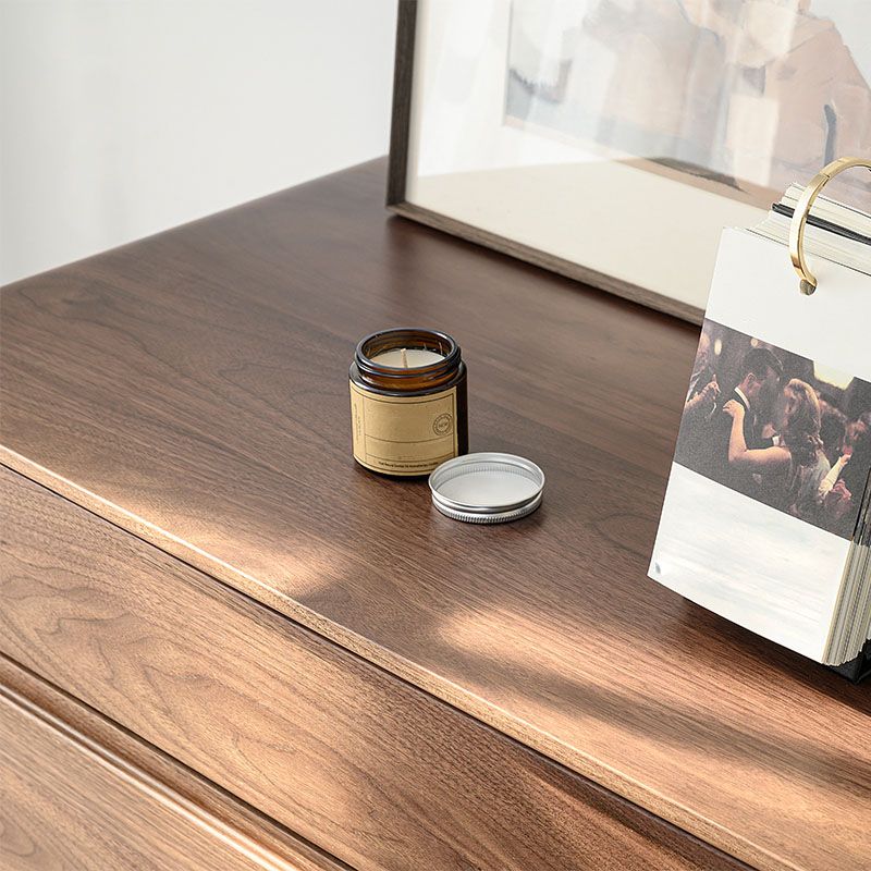 Modern Storage Chest Solid Wood Storage Chest Dresser with 5 Drawers