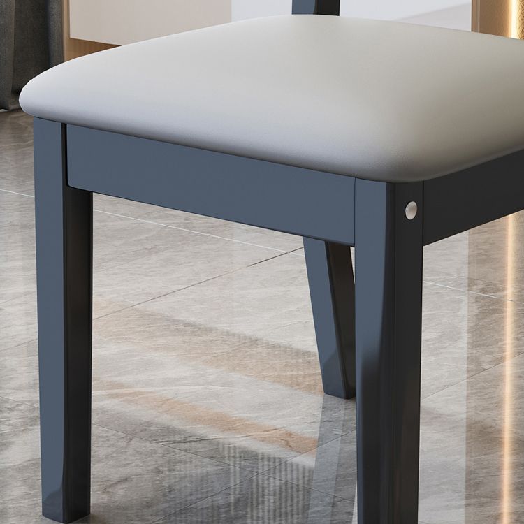 Nordic Style Wood Chair Open Back Dining Side Chair for Dinning Room