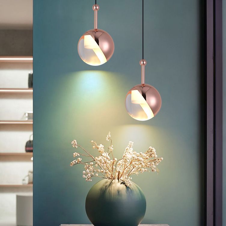 Aluminium Globe LED -Pendelleuchte in moderner Luxusstil Kristalllampe Kristalllampe