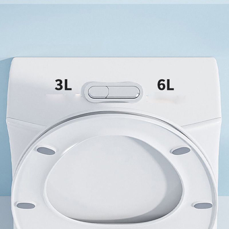 Modern Seat Included Flush Toilet 1-Piece White Urine Toilet for Bathroom