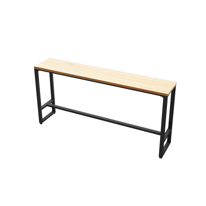 Modern Bar Table Rectangle Solid Wood Bar Table for Dining Room