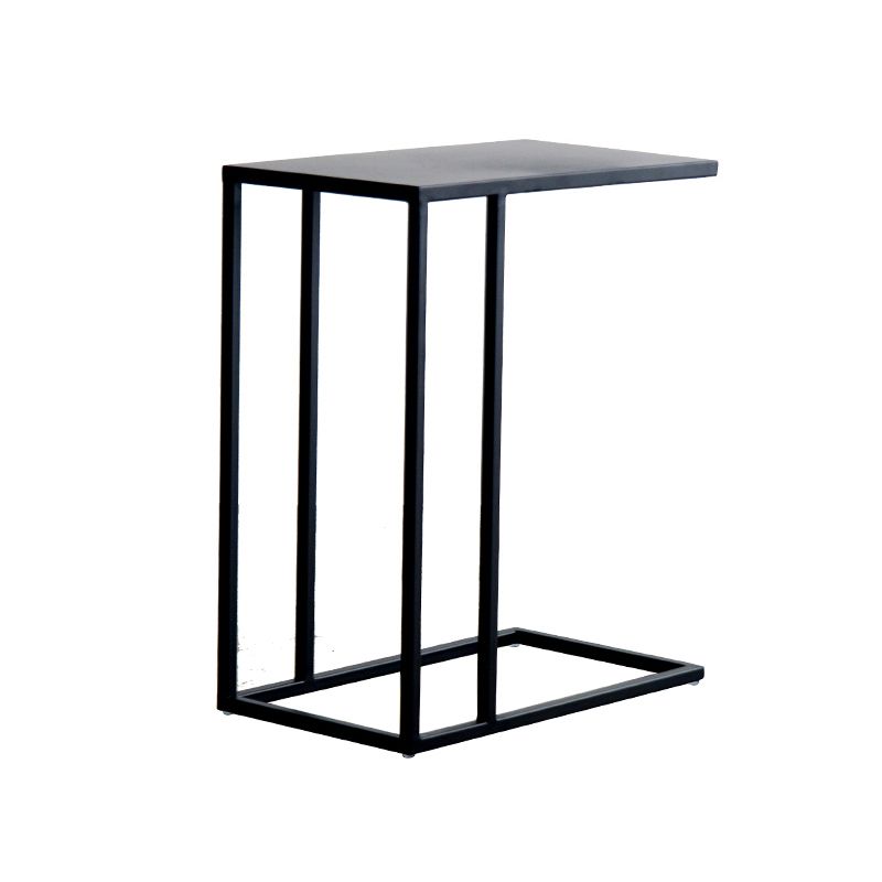 Mid-Century 17.7-inch Rectangular Top End Side Table Metal C Side Table